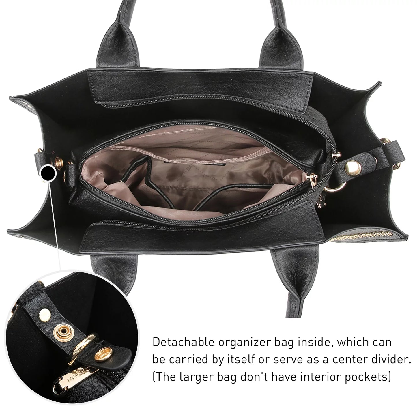 3Pcs Shoulder Tote Bag for Ladies