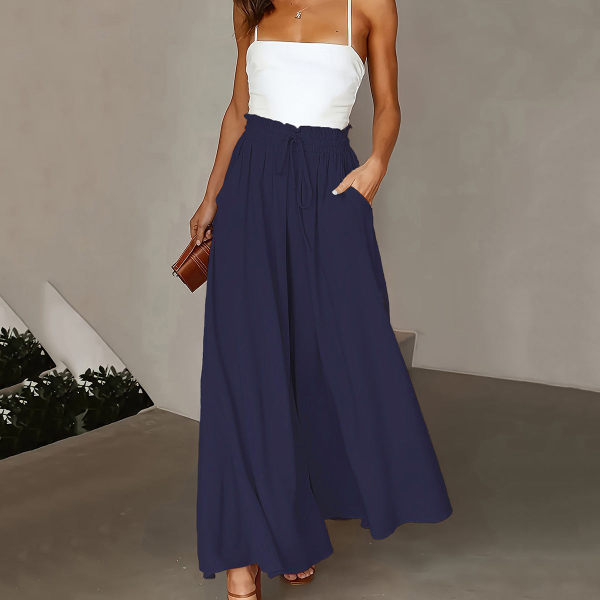 Plus Size Women Stylish Comfortable Wide Leg Pants