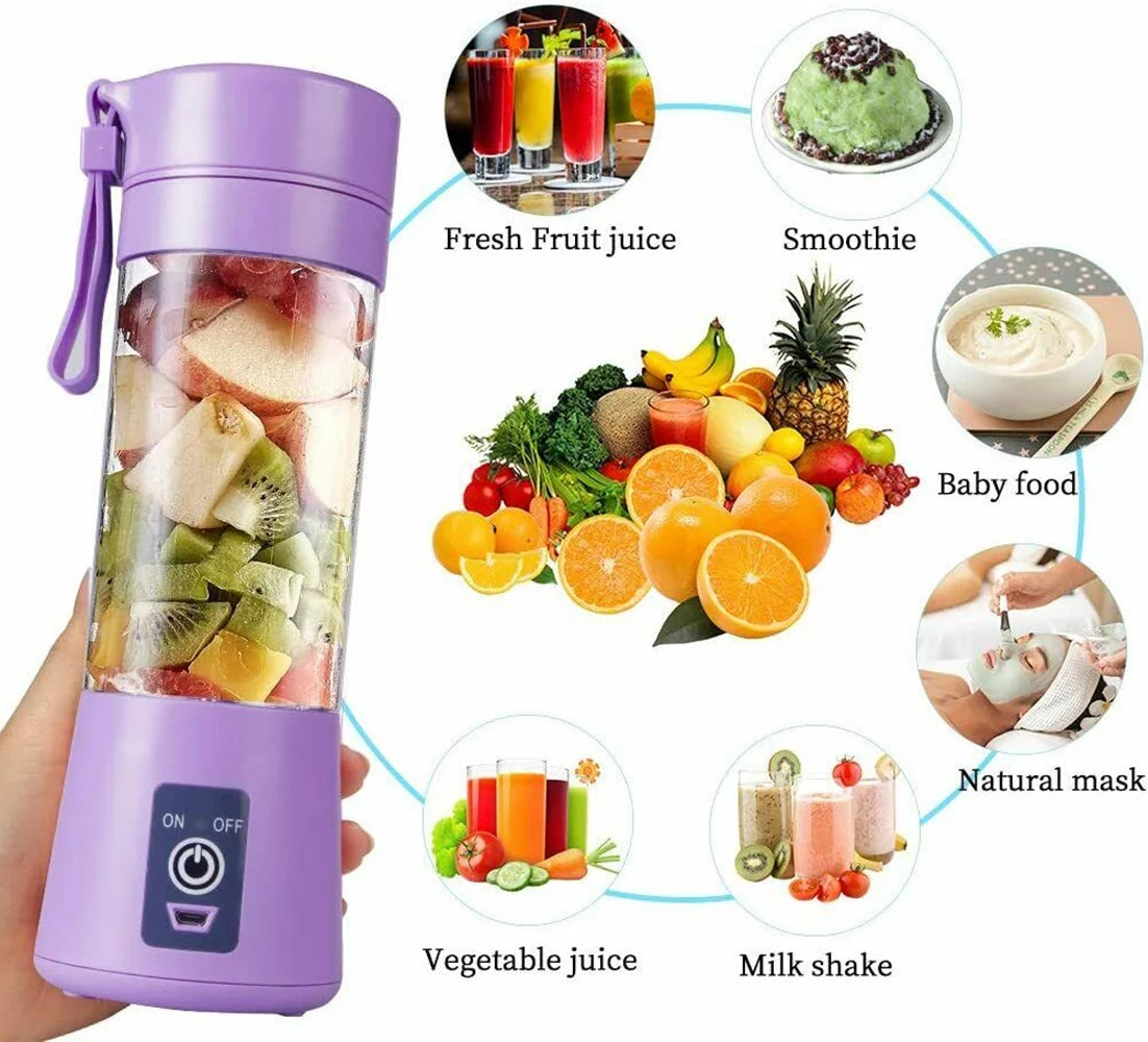 Portable Blender USB Rechargeable Personal Juicer.