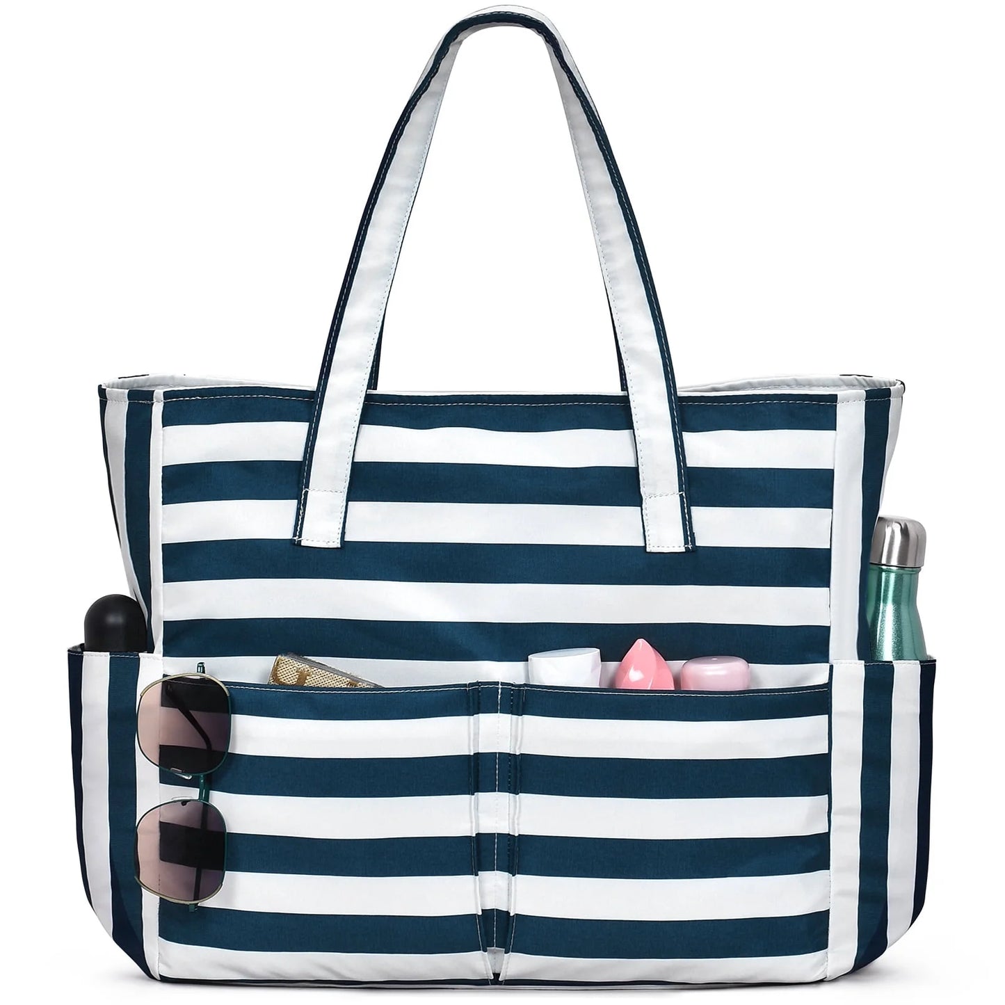 Beach Tote Bag, Waterproof Large Capacity with Wet Pocket