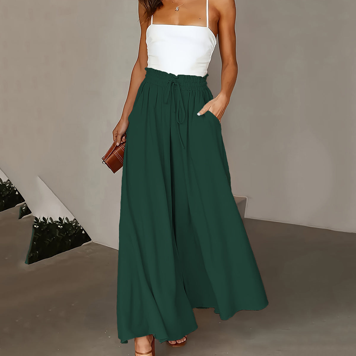 Plus Size Women Stylish Comfortable Wide Leg Pants