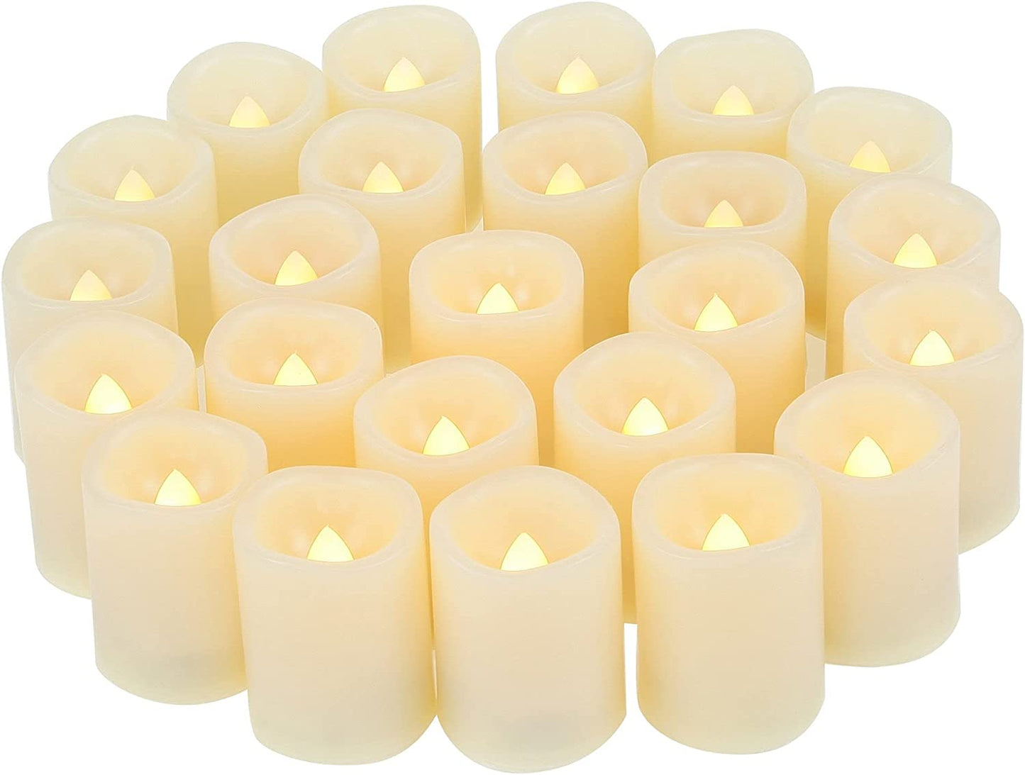 Battery Operated Flameless Votive Candles Tea Lights Set