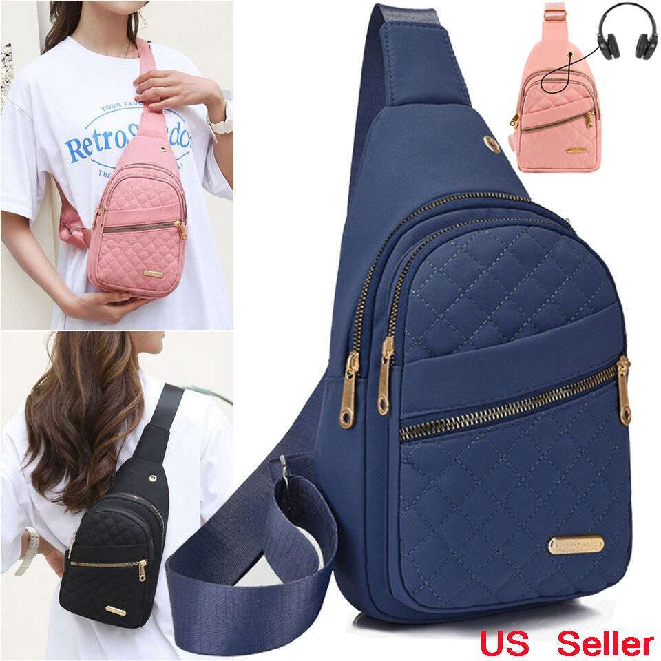 Women Crossbody Shoulder sport Bags, Chest Sling Backpack