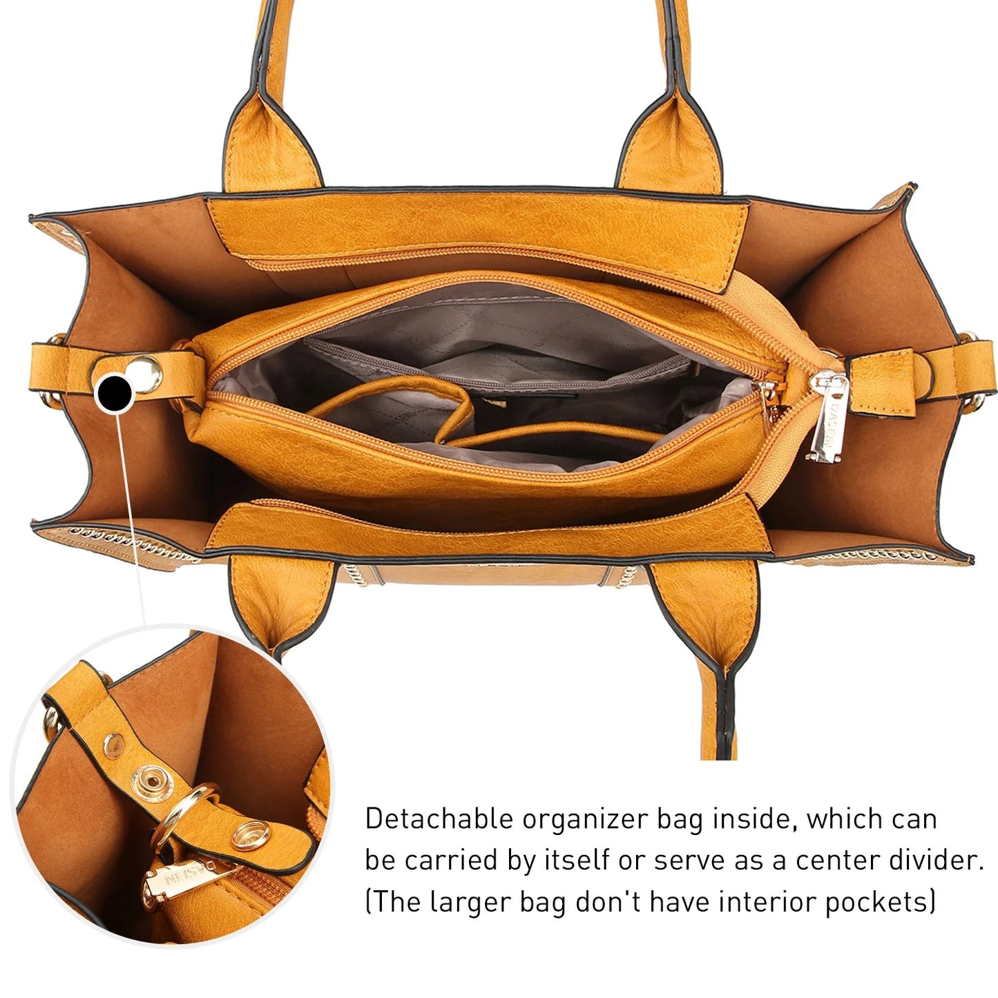 3Pcs Shoulder Tote Bag for Ladies