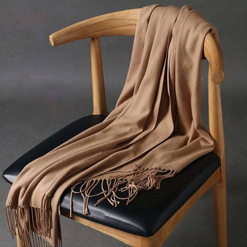 Womens Thick Soft Pashmina Shawl Wrap Scarf Warm Solid Color