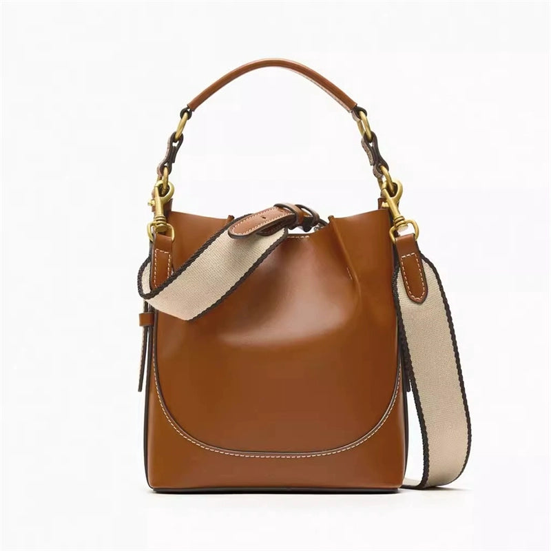 Women's Bag Ruched Satchel Bucket Bag