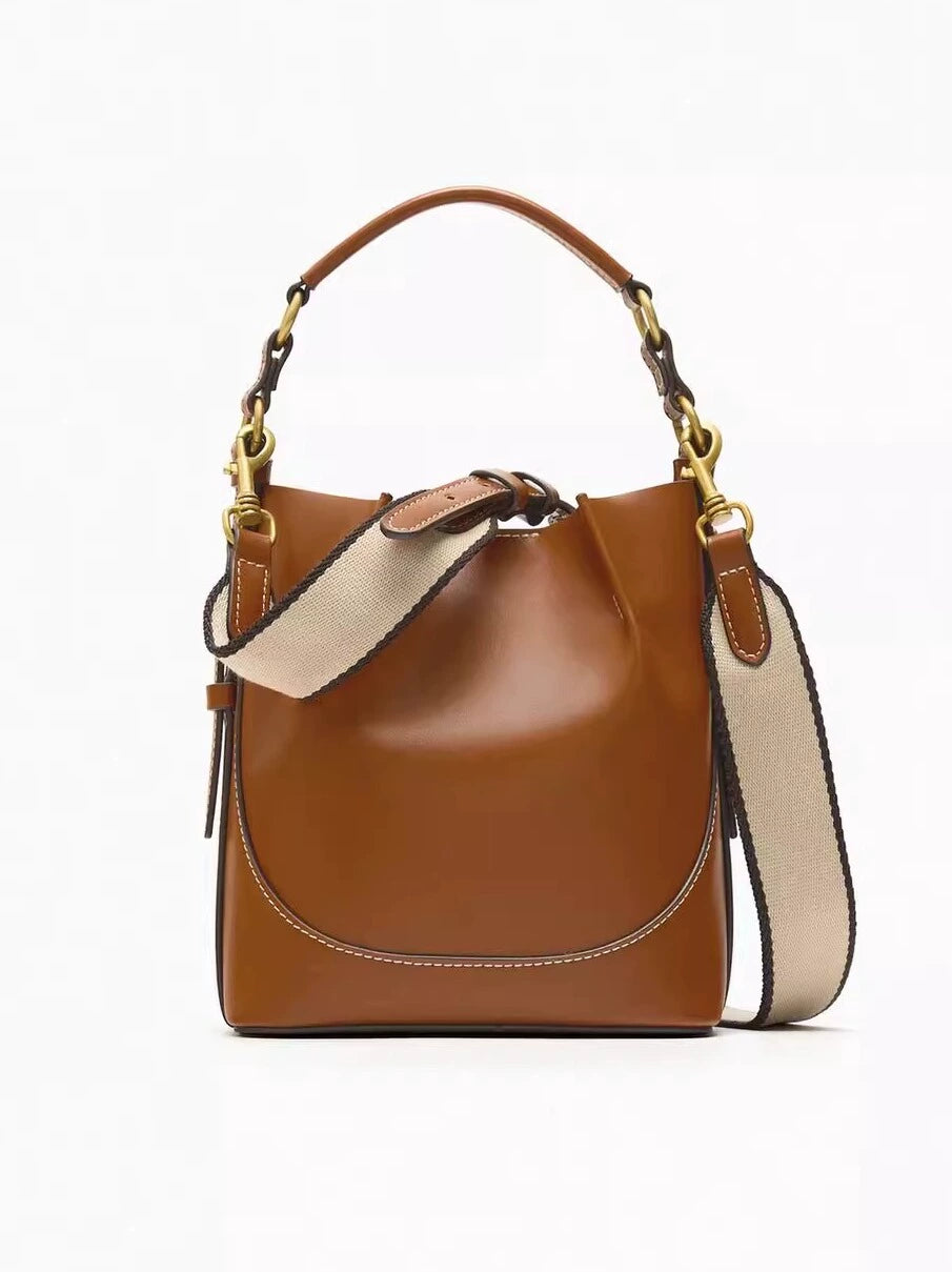 Women's Bag Ruched Satchel Bucket Bag