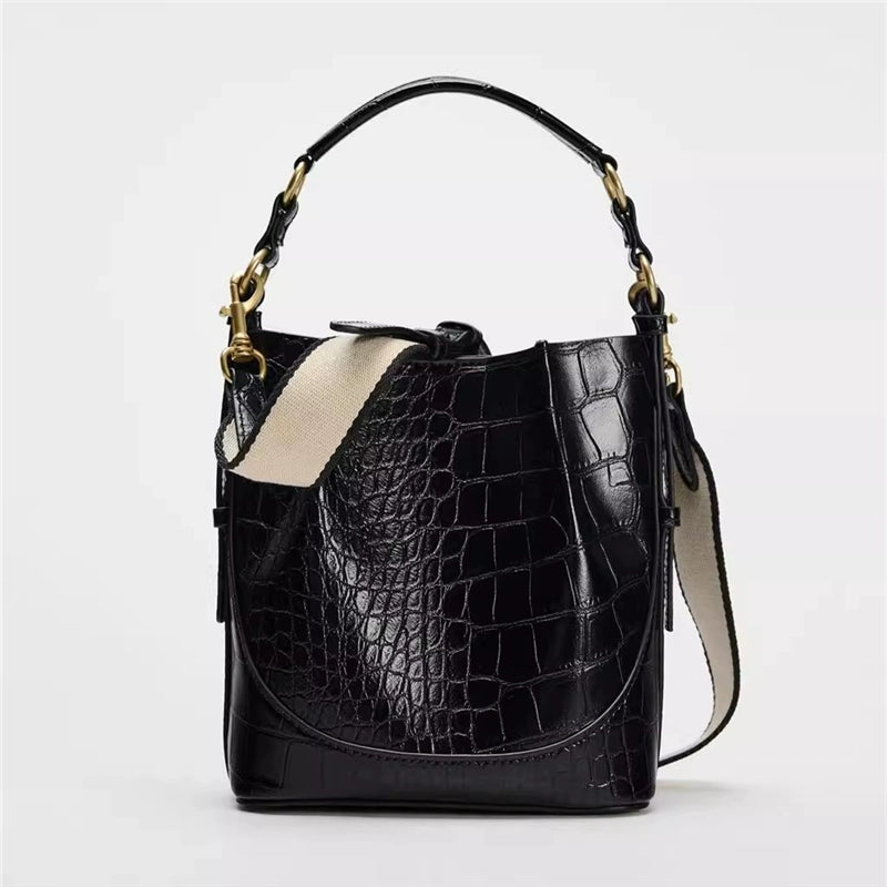 Women's Bag Ruched Satchel Bucket Bag