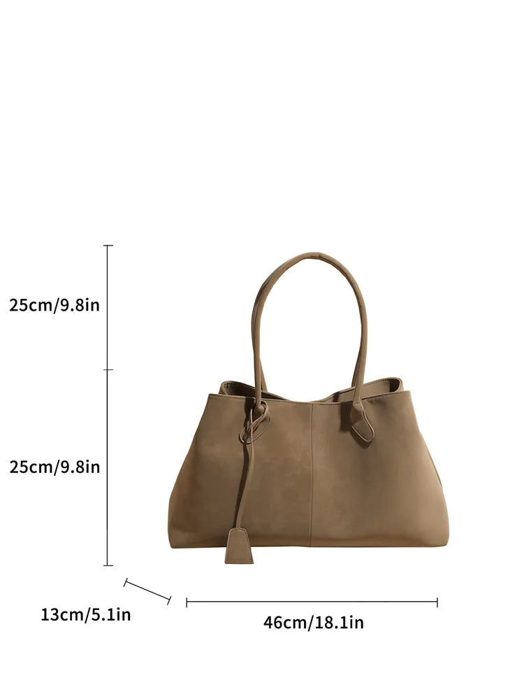Elegant Faux Suede Designer Handbags.