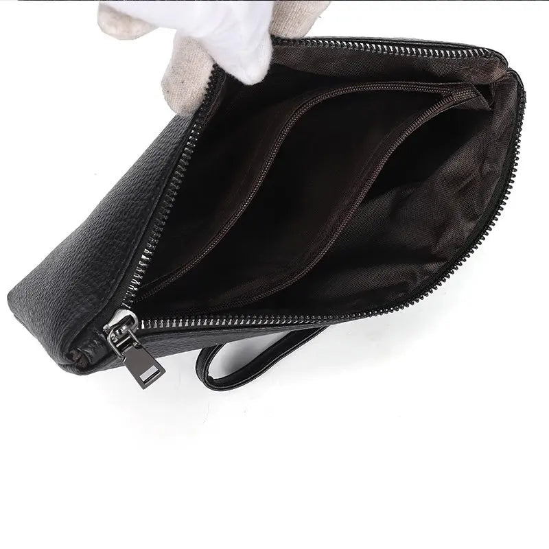 Soft Leather Men Casual Clutch Bag
