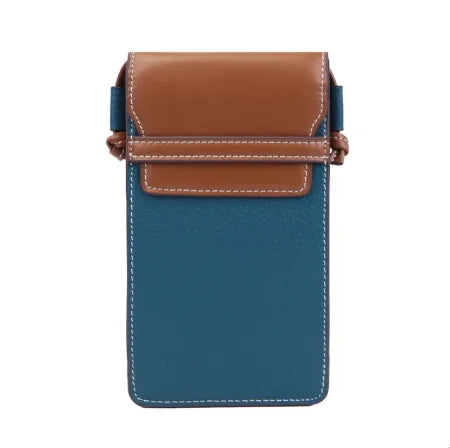 Mini leather crossbody mobile phone bags / free customized initials.