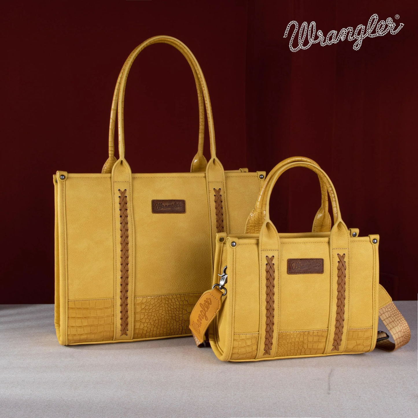 Wrangler Medium Tote Designer Satchel Handbags