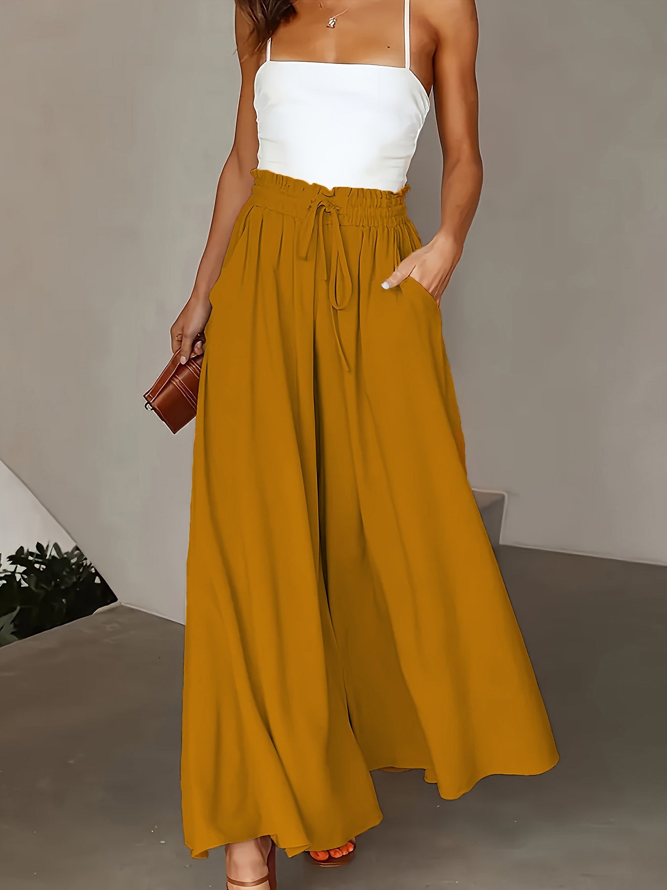 Plus Size Women Stylish Comfortable Wide Leg Pants