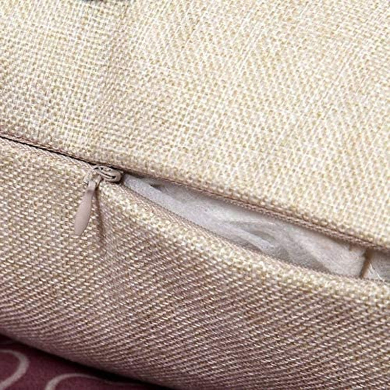 Sunflower Wooden Burlap Throw Pillow Case Cushion Cover Decorative Square 18X18 Inches