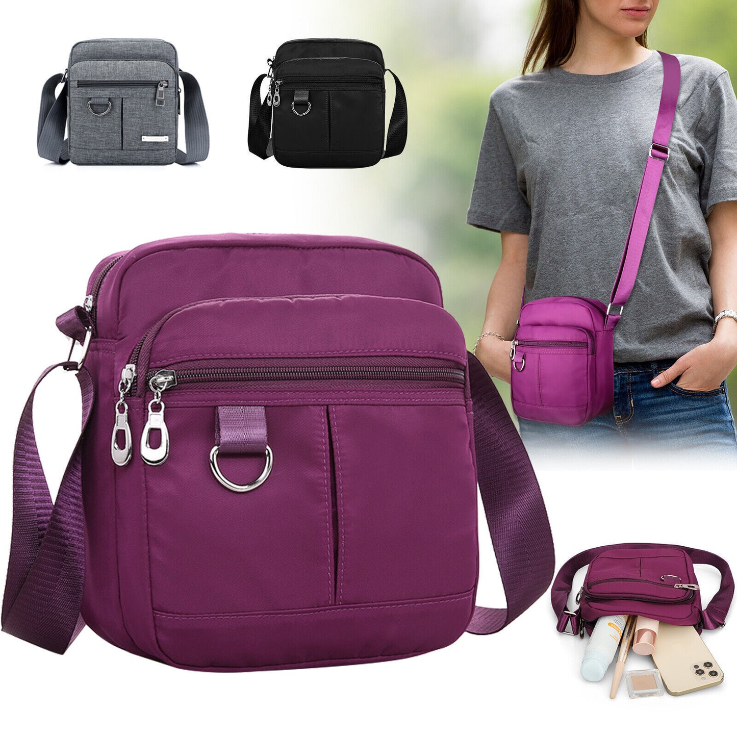 Waterproof Messenger Cross Body Ladies Handbag