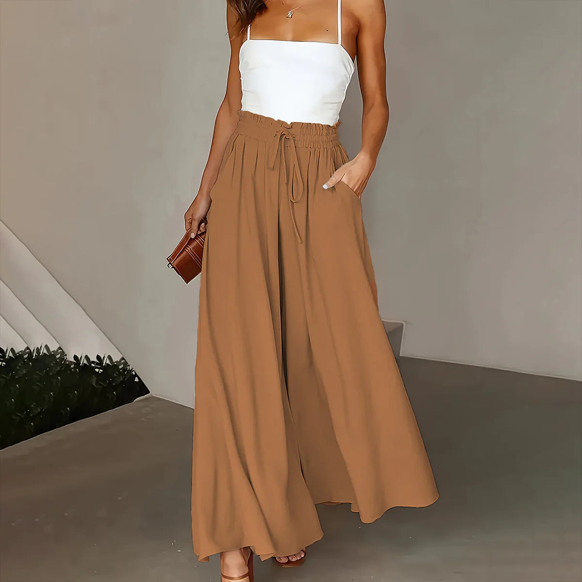 Plus Size Women Stylish Comfortable Wide Leg Pants