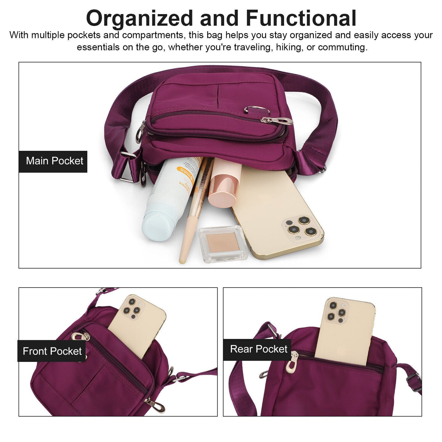 Waterproof Messenger Cross Body Ladies Handbag