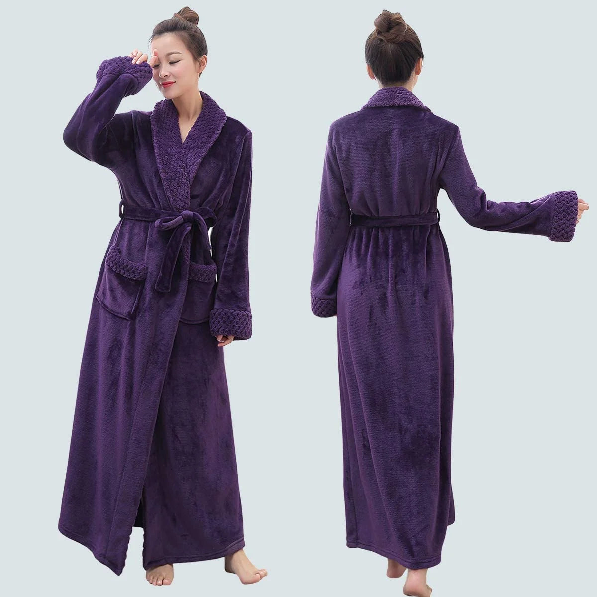 Long Comfy Soft Spa Bath Robe