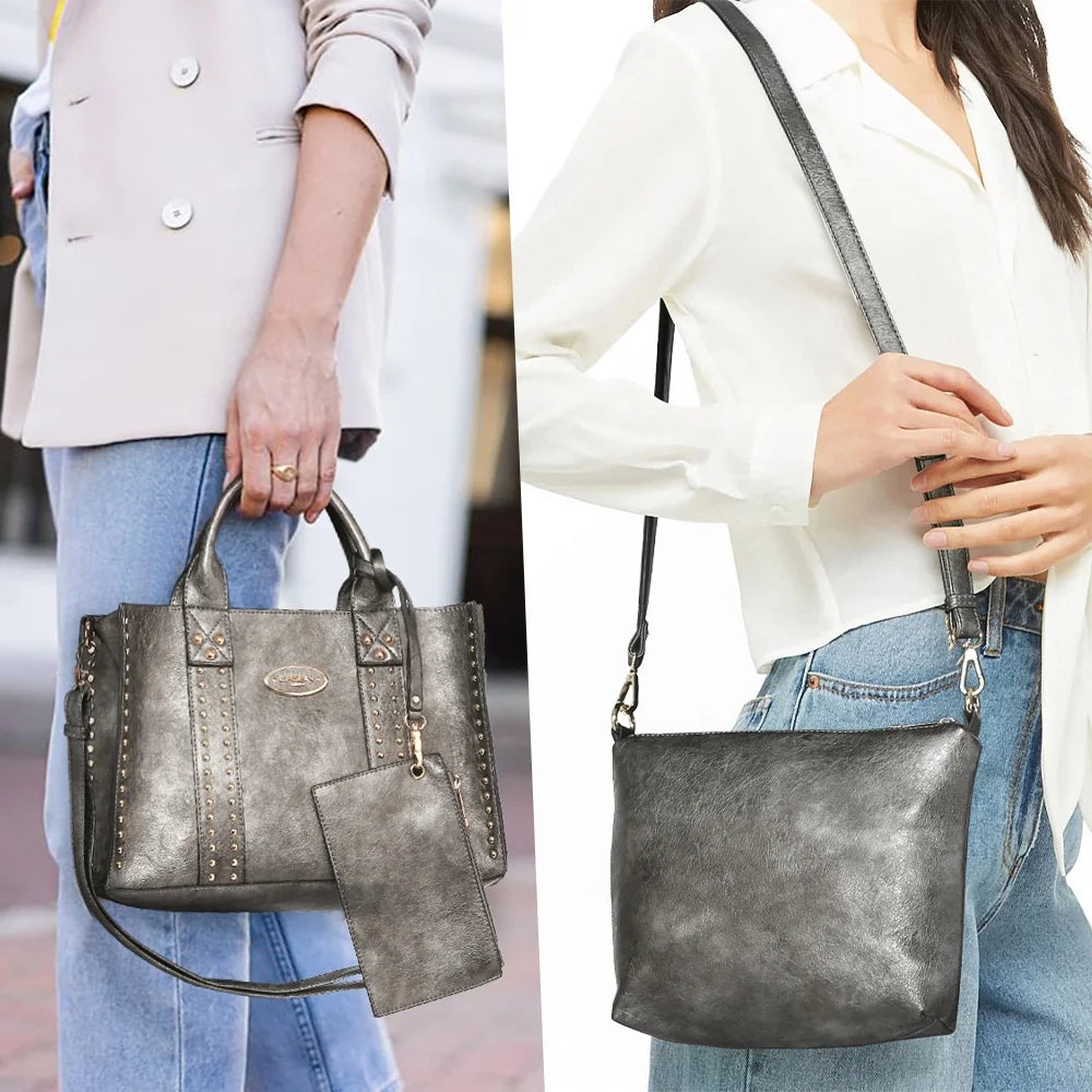 3Pcs Shoulder Tote Bag for Ladies