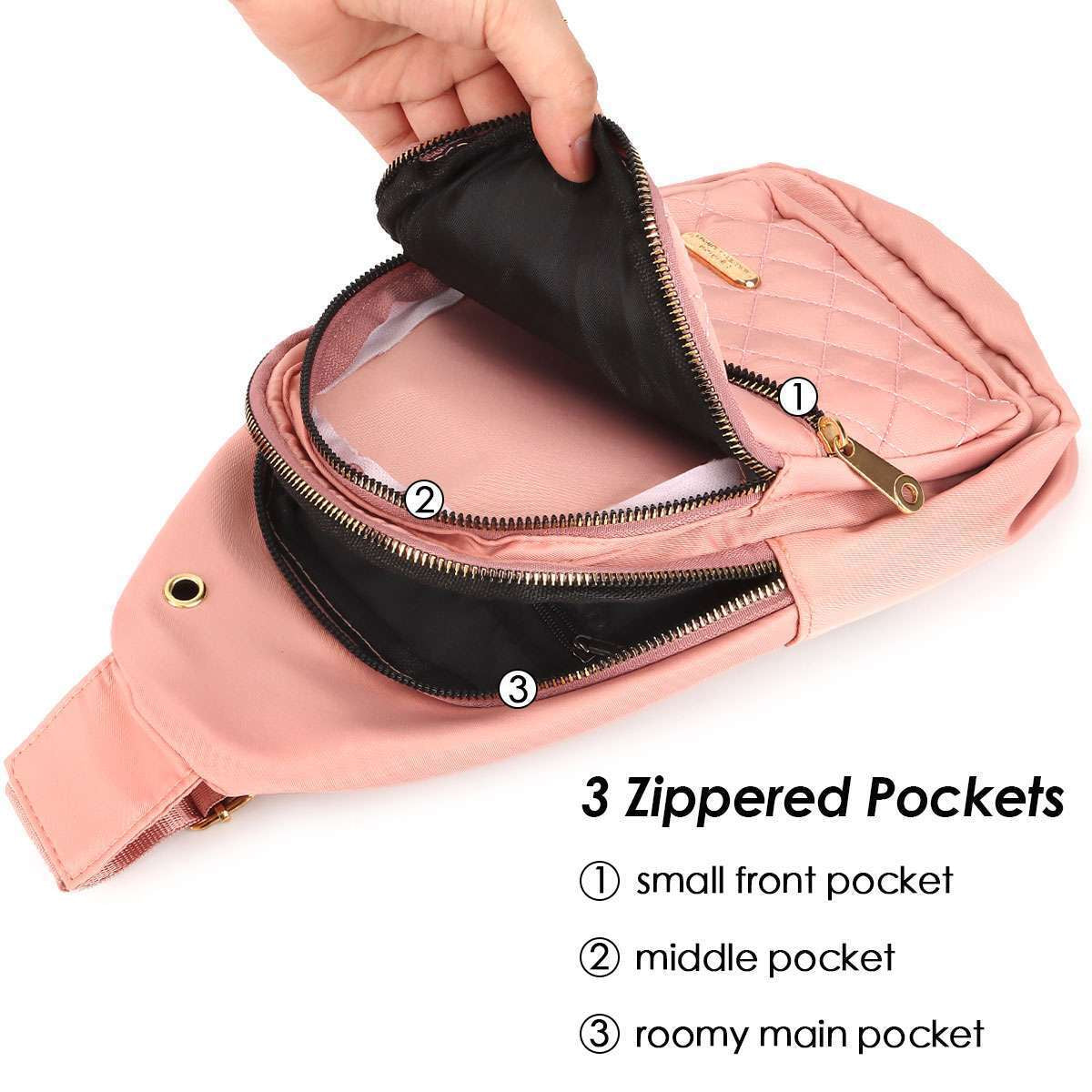 Women Crossbody Shoulder sport Bags, Chest Sling Backpack