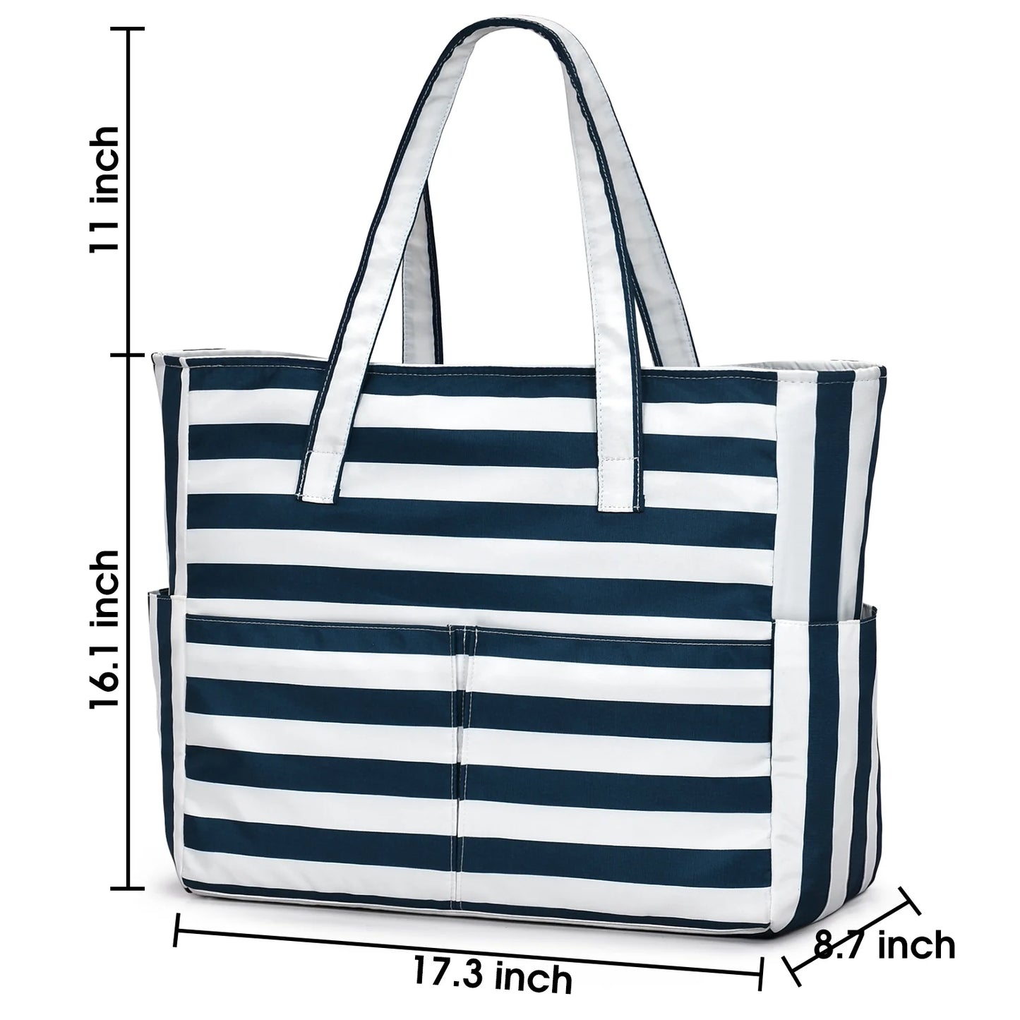 Beach Tote Bag, Waterproof Large Capacity with Wet Pocket