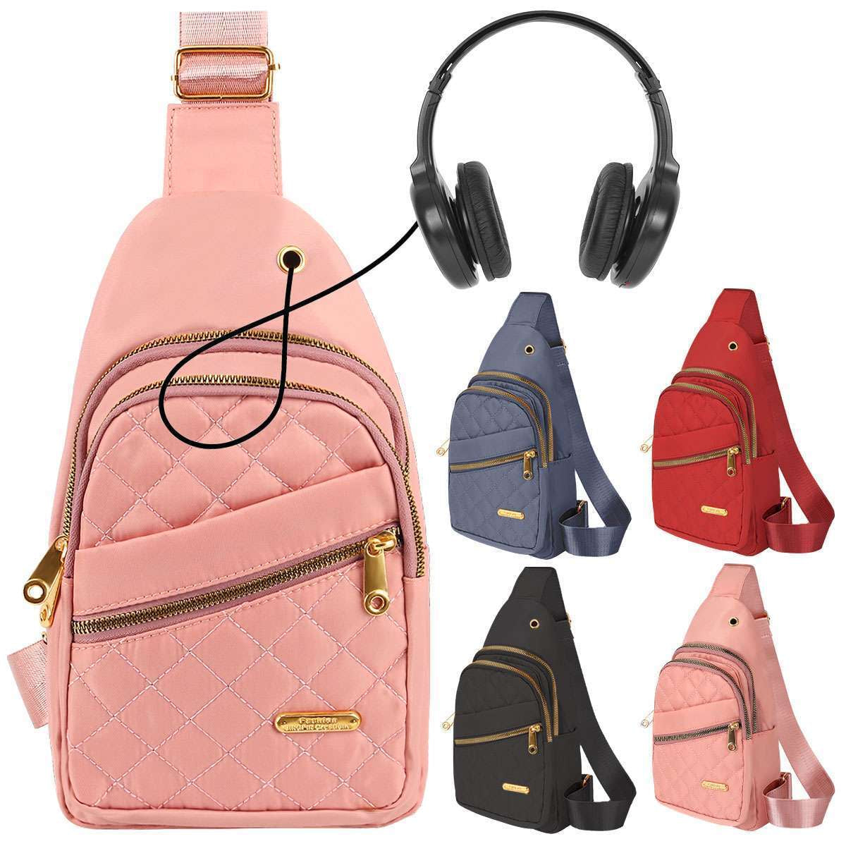 Women Crossbody Shoulder sport Bags, Chest Sling Backpack