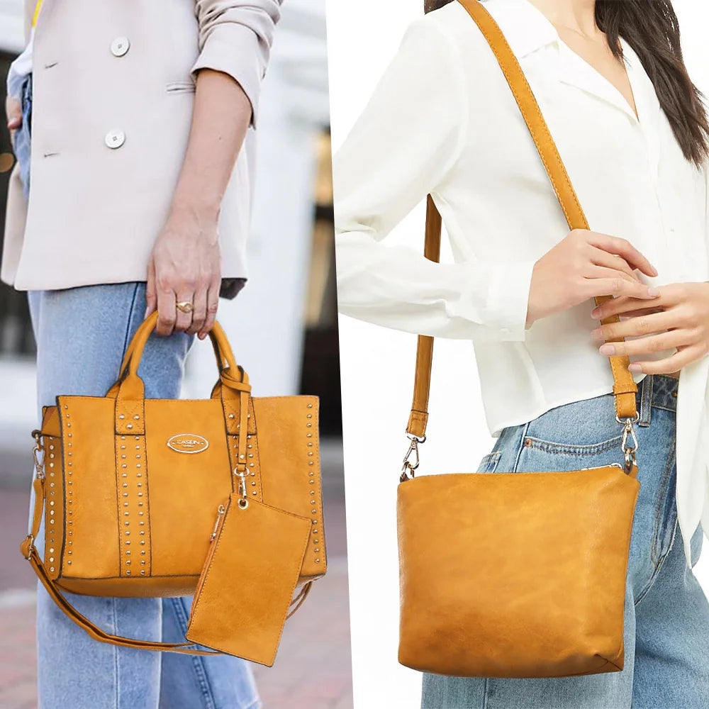 3Pcs Shoulder Tote Bag for Ladies