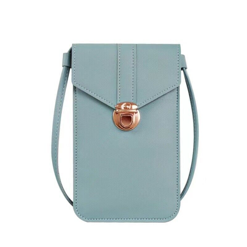 Women Leather Wallet Touch Screen Cell Phone Purse Crossbody Shoulder Strap Bag