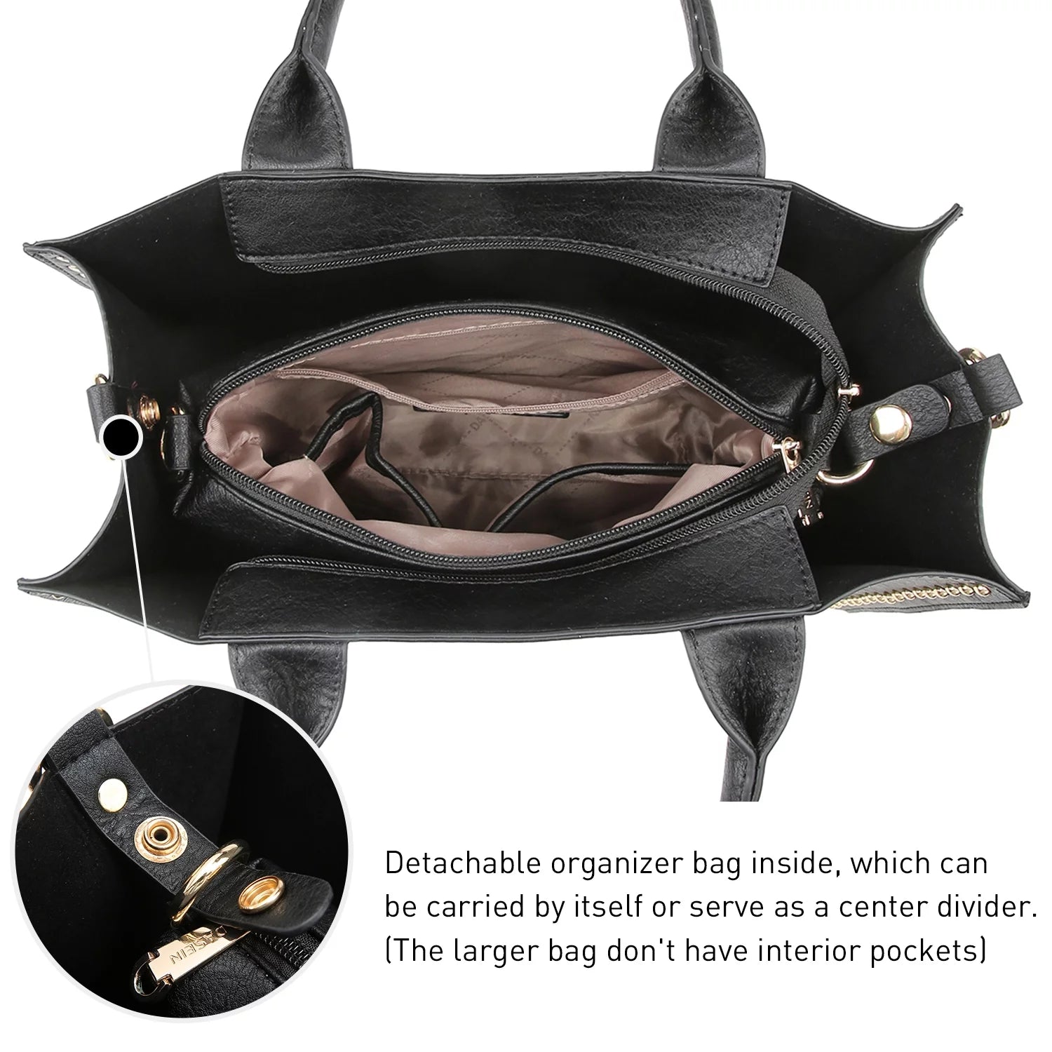  3Pcs Shoulder Tote  Bag for Ladies