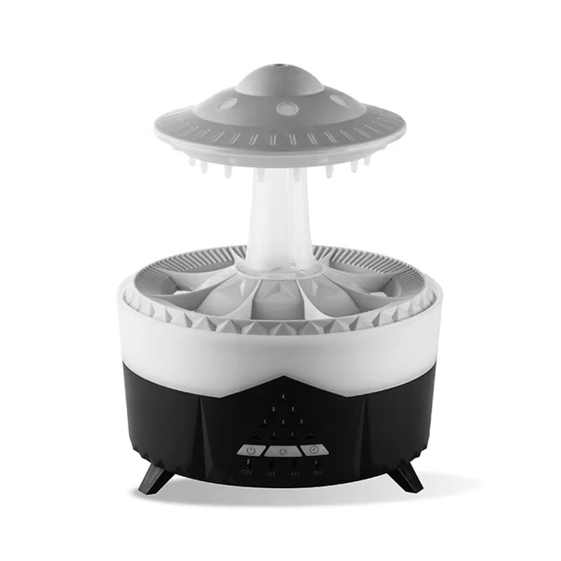 Diffuser Mushroom Air Humidifier with Rain Lamp & remote.