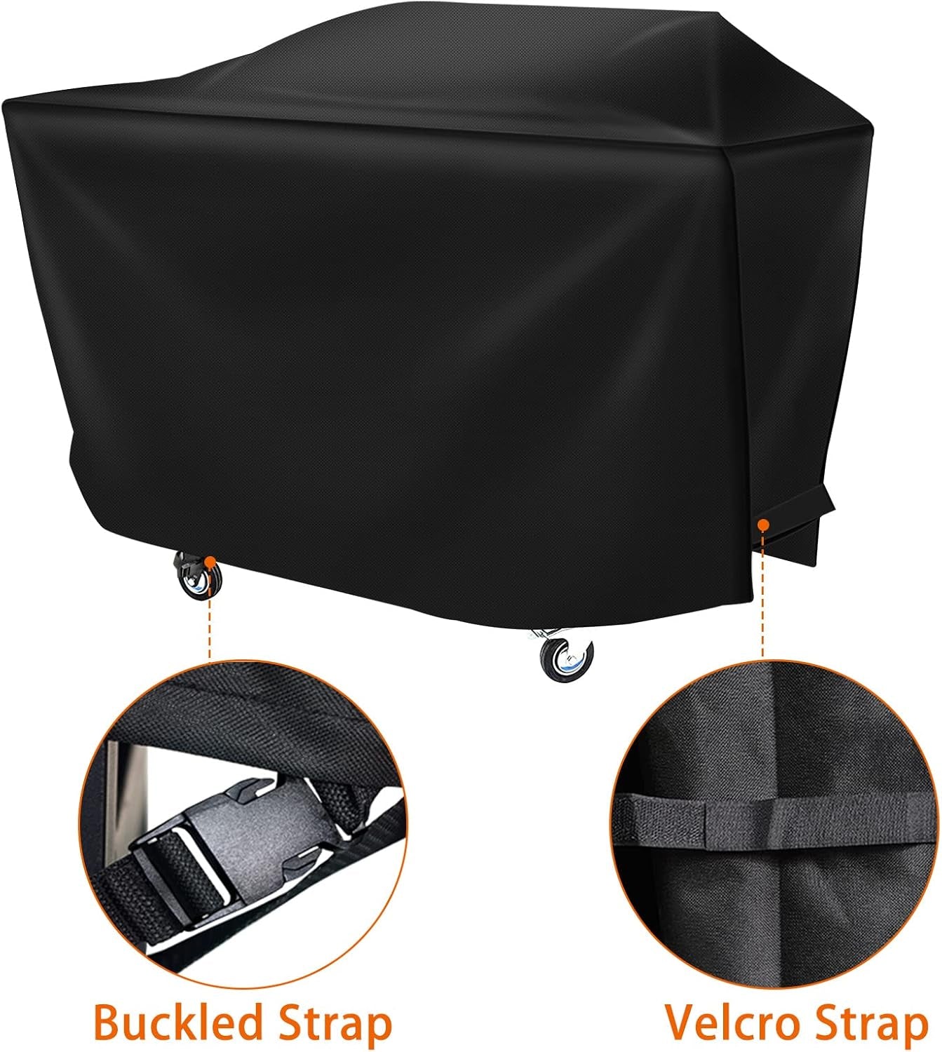 Griddle Cover for Blackstone Rangetop Combo Griddles 600D Heavy Duty Waterproof Canvas, Fits up to 68"