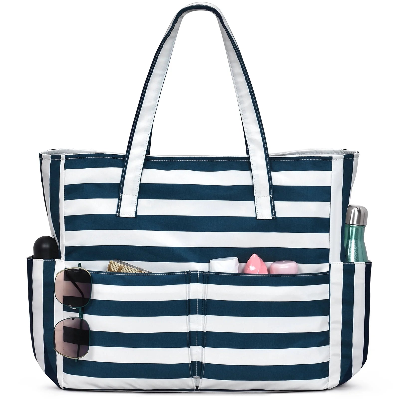 Beach Tote Bag, Waterproof Large Capacity with Wet Pocket
