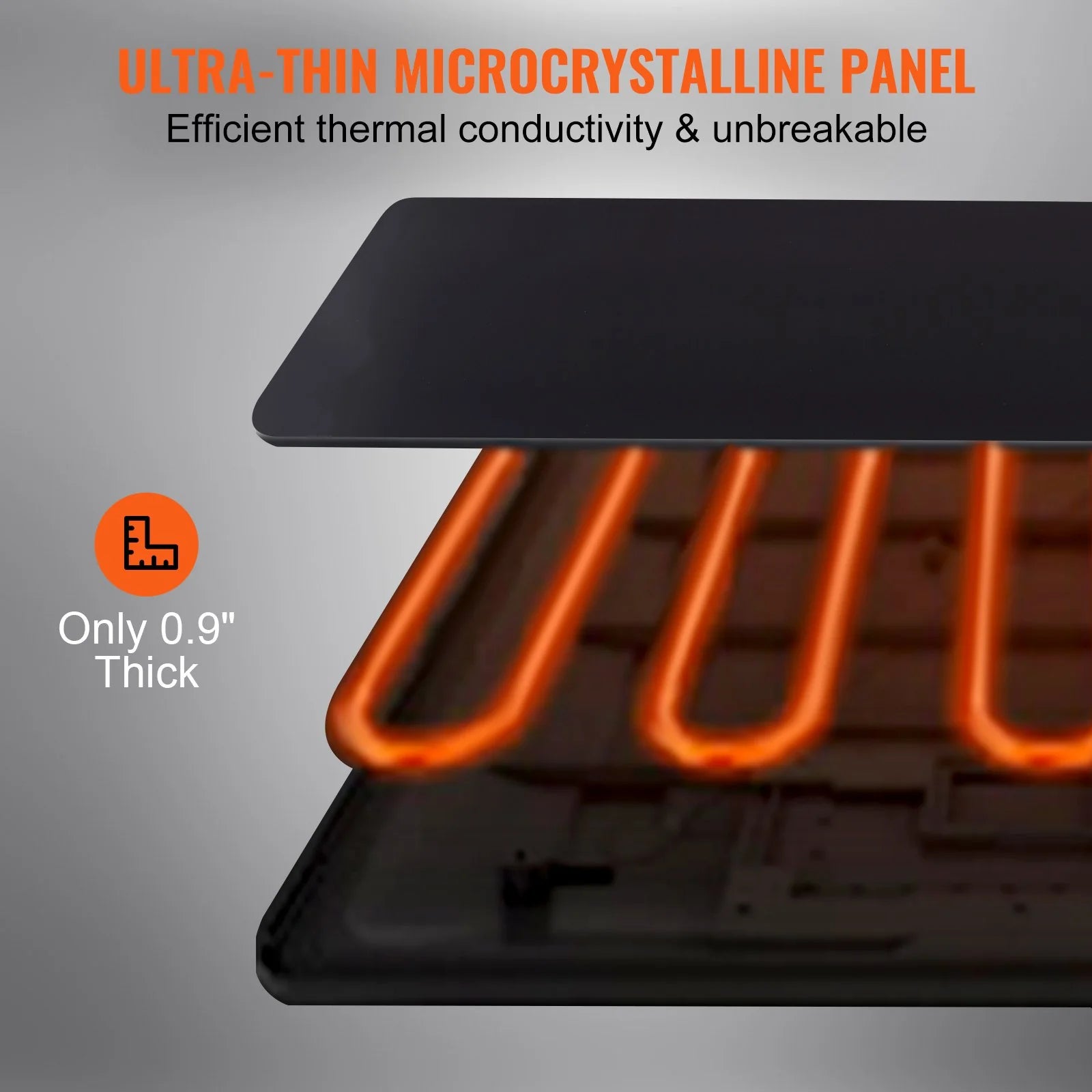 VEVOR Electric Warming Tray, 16.5 X 11 Portable Tempered Glass Heating Tray with Temperature Control (65-90¡Æ), Perfect for Dinner, Catering.