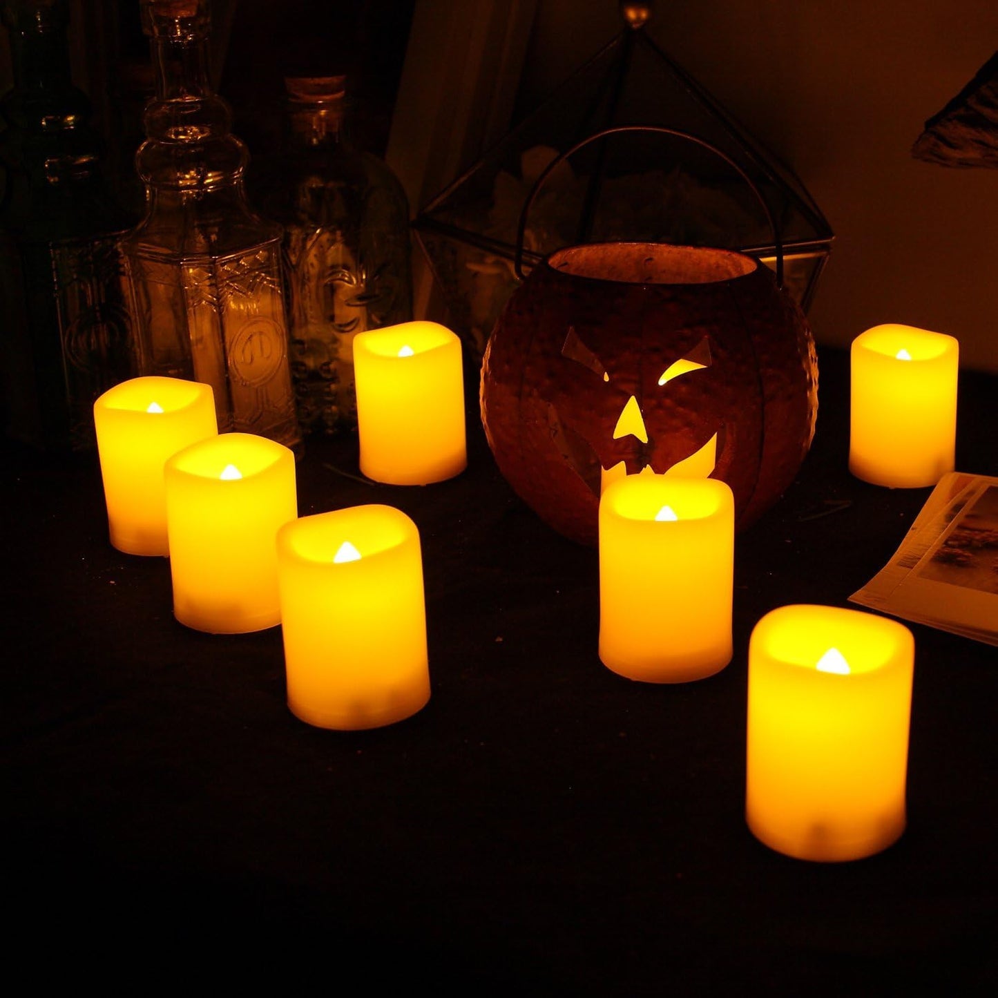 Battery Operated Flameless Votive Candles Tea Lights Set