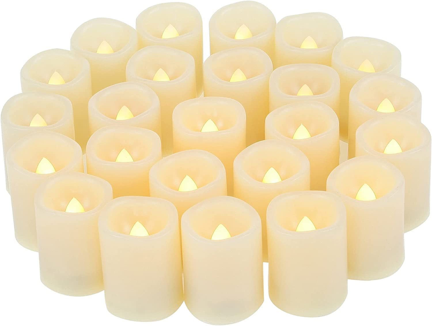 Battery Operated Flameless Votive Candles Tea Lights Set