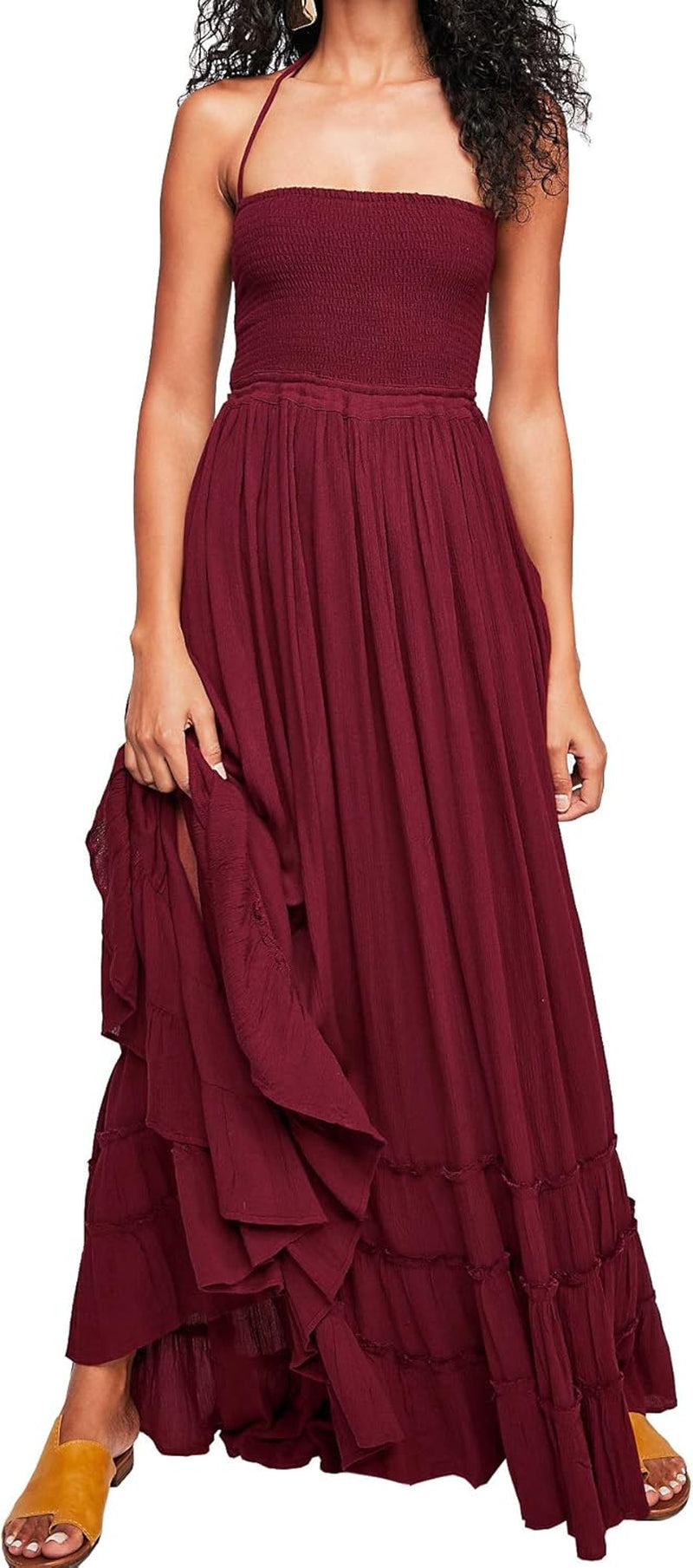  Summer Boho Sexy Backless Long Dresses