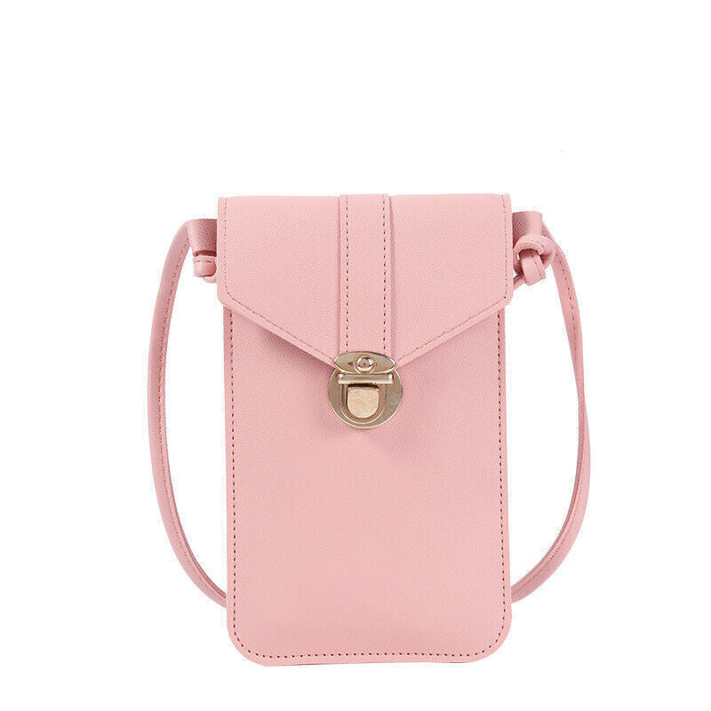 Women Leather Wallet Touch Screen Cell Phone Purse Crossbody Shoulder Strap Bag