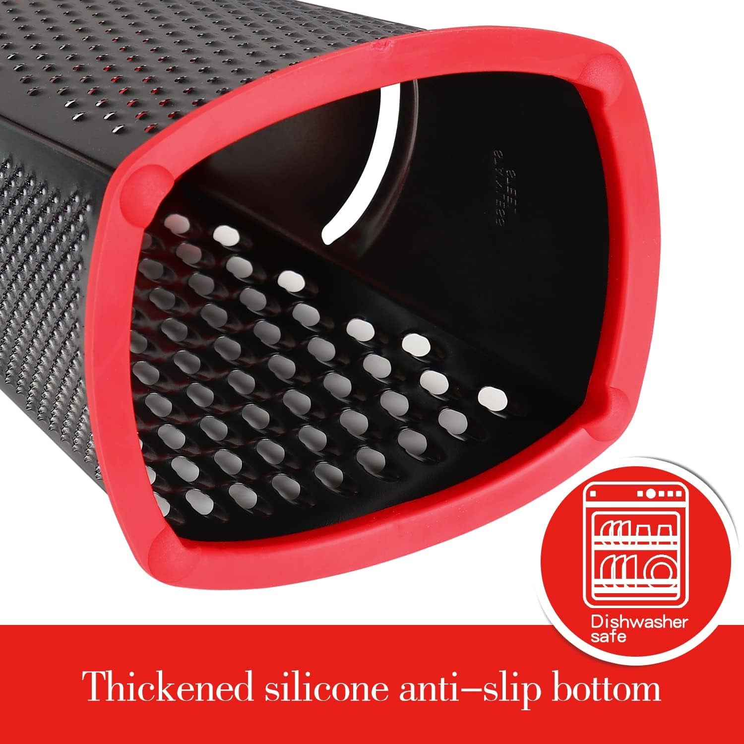 Cheese Grater with Handle, Stainless Steel Box Grater, 4 Side Vegetable Shredder Slice.