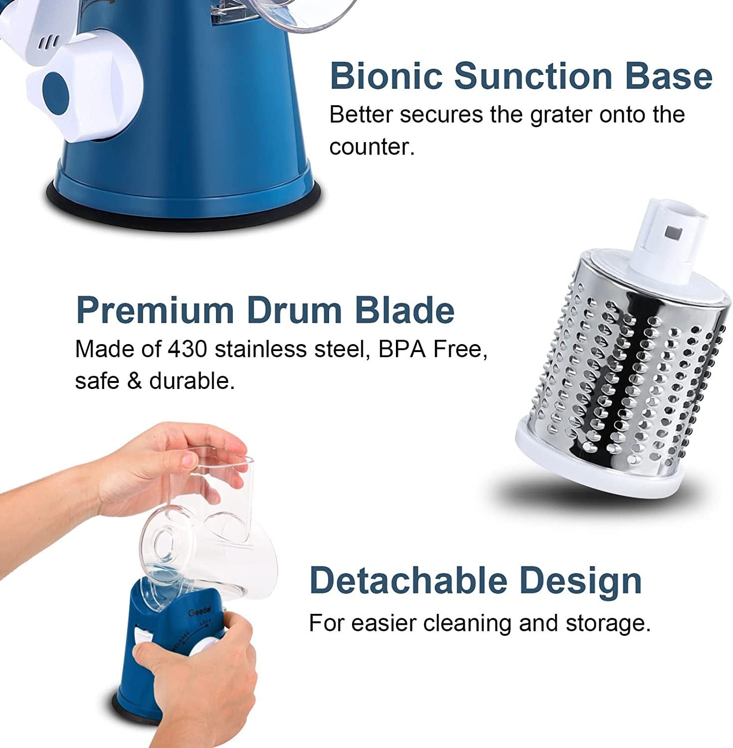 Rotary Cheese Grater, Mandoline Vegetable.