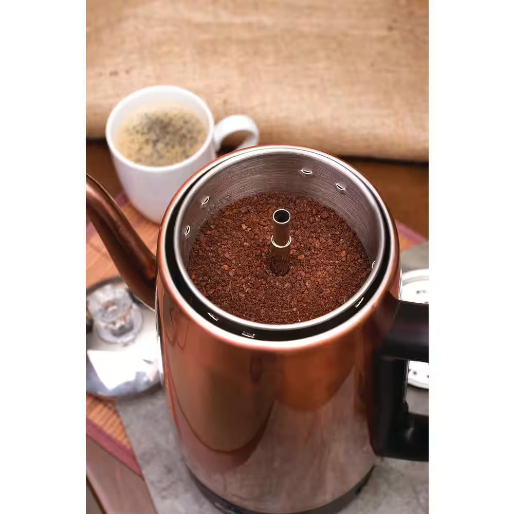 8-Cup Copper Electric Percolator