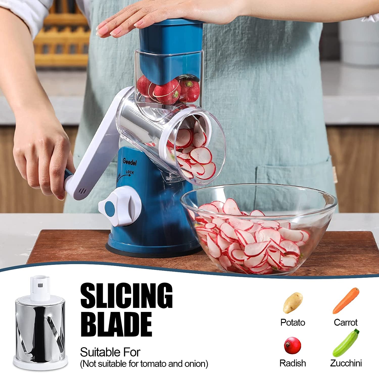Rotary Cheese Grater, Mandoline Vegetable.