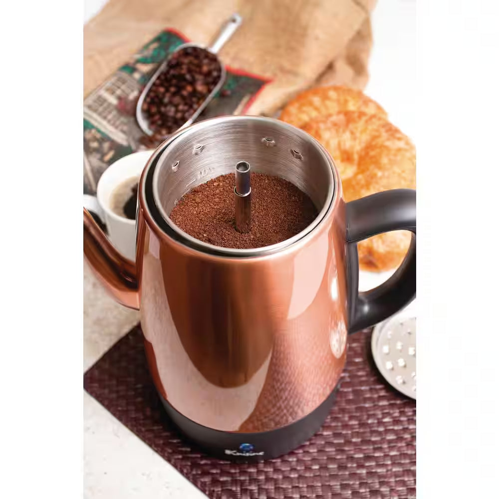 8-Cup Copper Electric Percolator