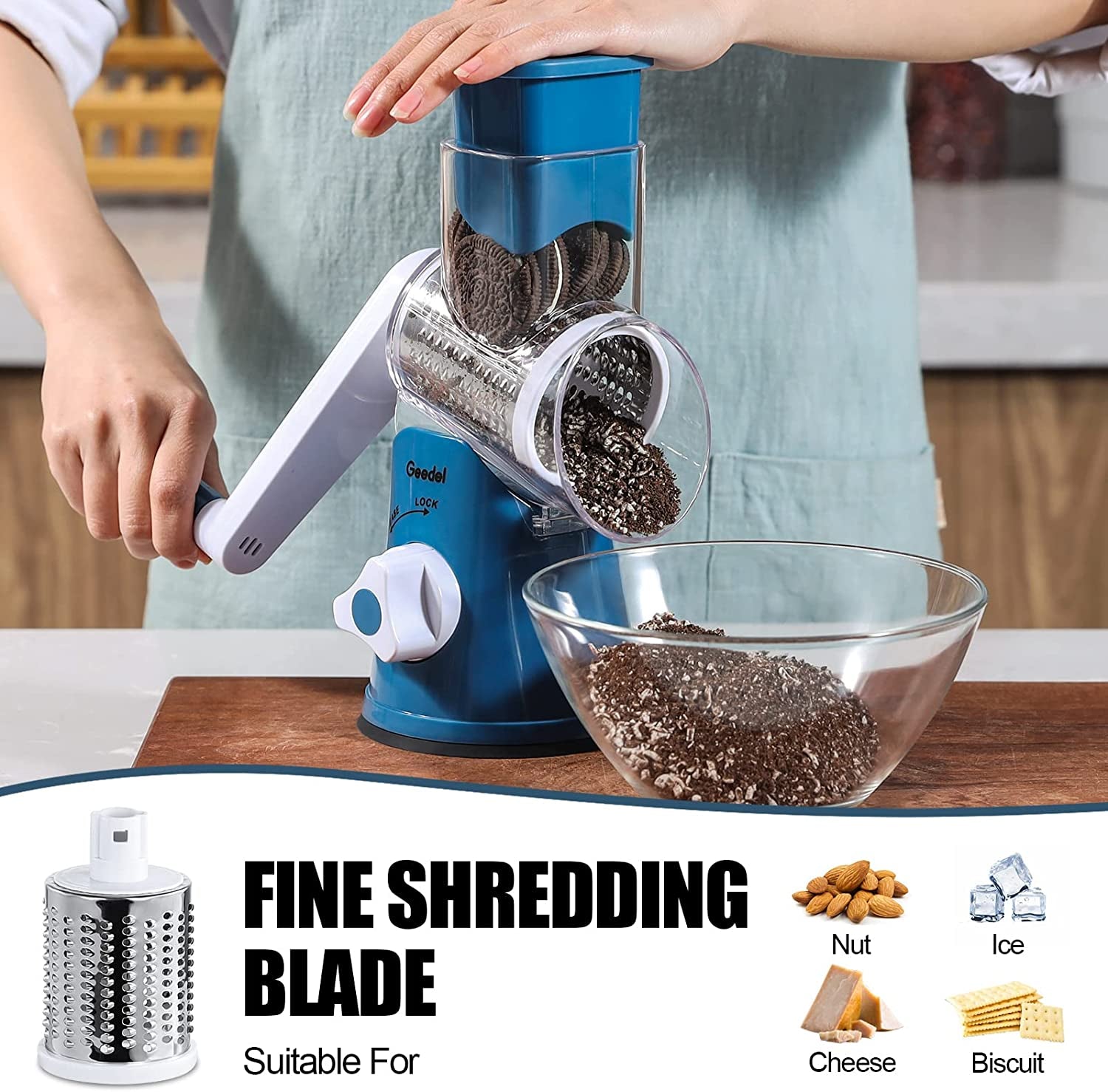 Rotary Cheese Grater, Mandoline Vegetable.