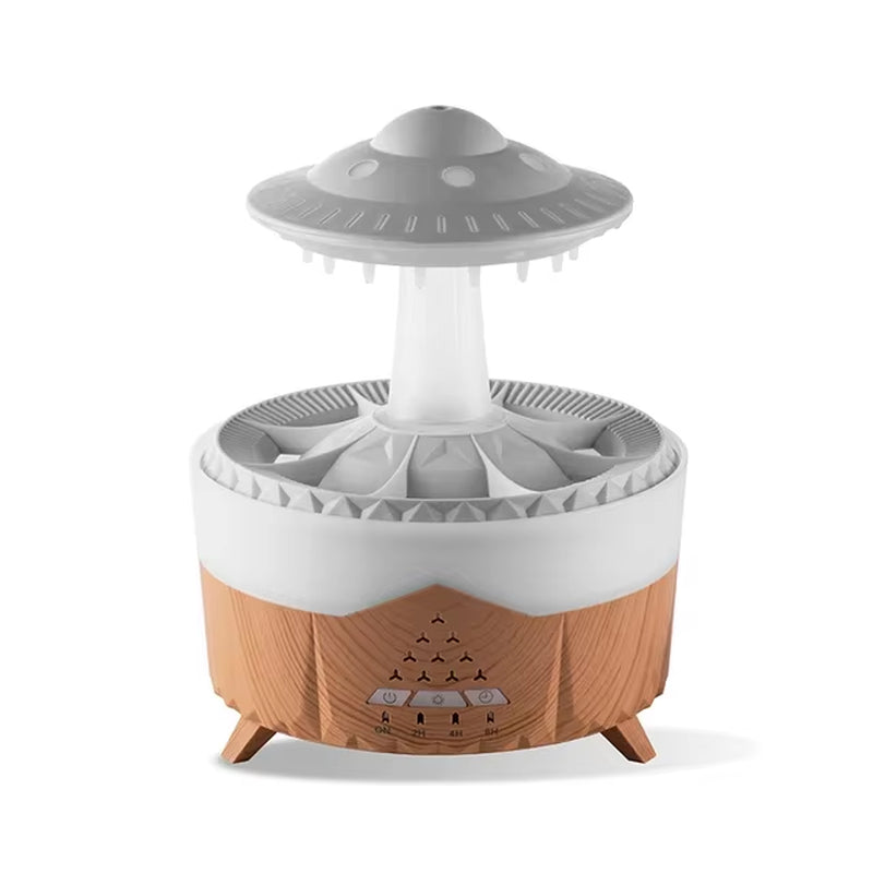 Diffuser Mushroom Air Humidifier with Rain Lamp & remote.