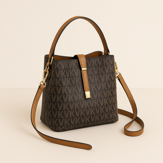 Small Bucket Crossbody Handbag.