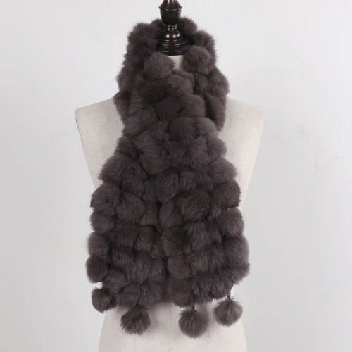 Winter Warm Rabbit Fur Scarves