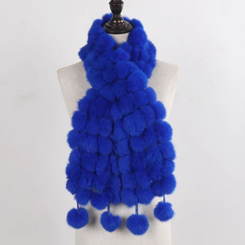 Winter Warm Rabbit Fur Scarves