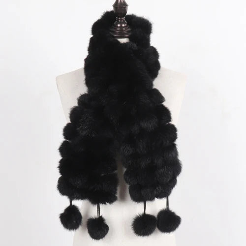 Winter Warm Rabbit Fur Scarves