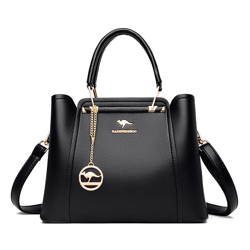 Luxury Soft Leather Shoulder Handbags