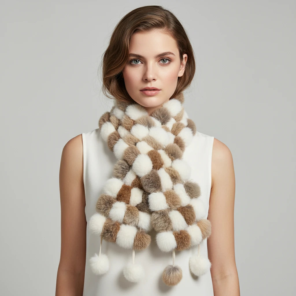 Winter Warm Rabbit Fur Scarves